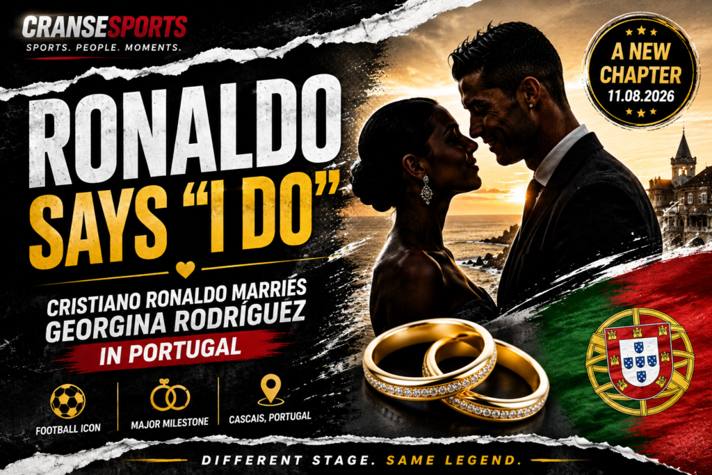 Cristiano Ronaldo and Georgina Rodríguez marriage story graphic for CranseSports