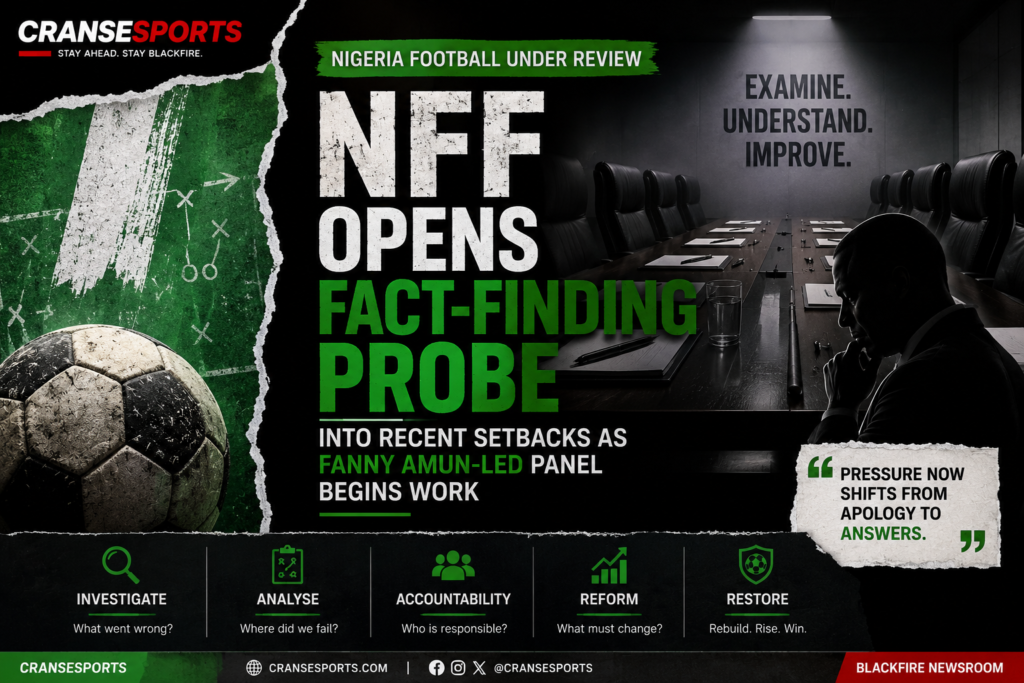 Fanny Amun-led NFF committee investigating Nigeria’s recent national-team football setbacks