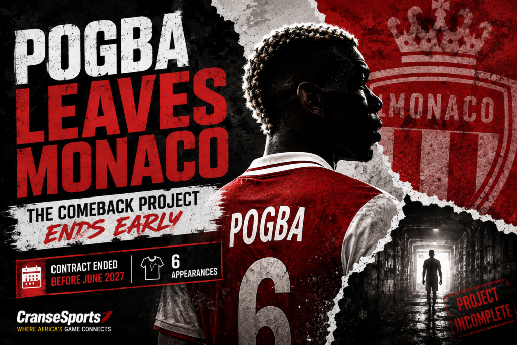 Paul Pogba during his time with AS Monaco before the mutual termination of his contract.