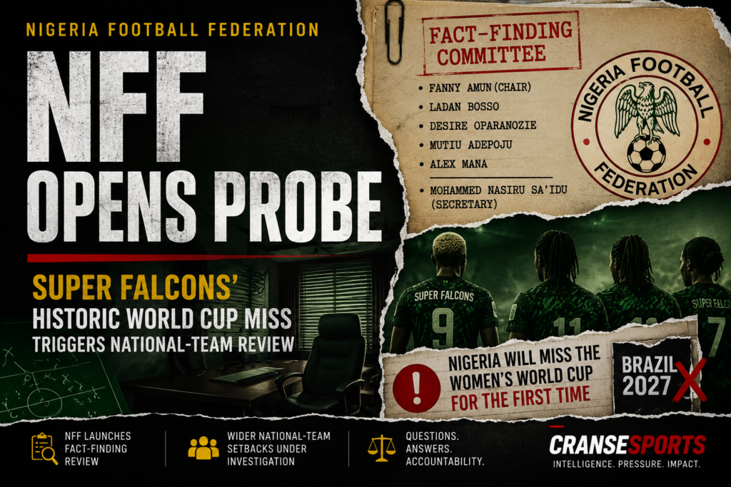 NFF fact-finding committee investigation after Super Falcons World Cup qualification failure