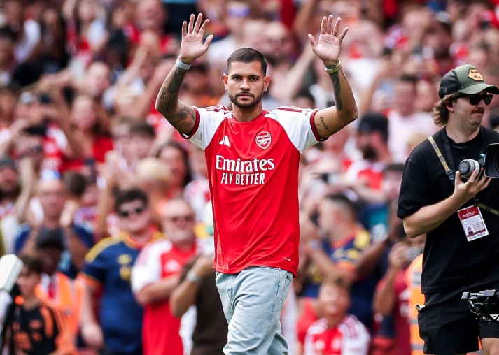 Bruno Guimarães following his move from Newcastle United to Arsenal