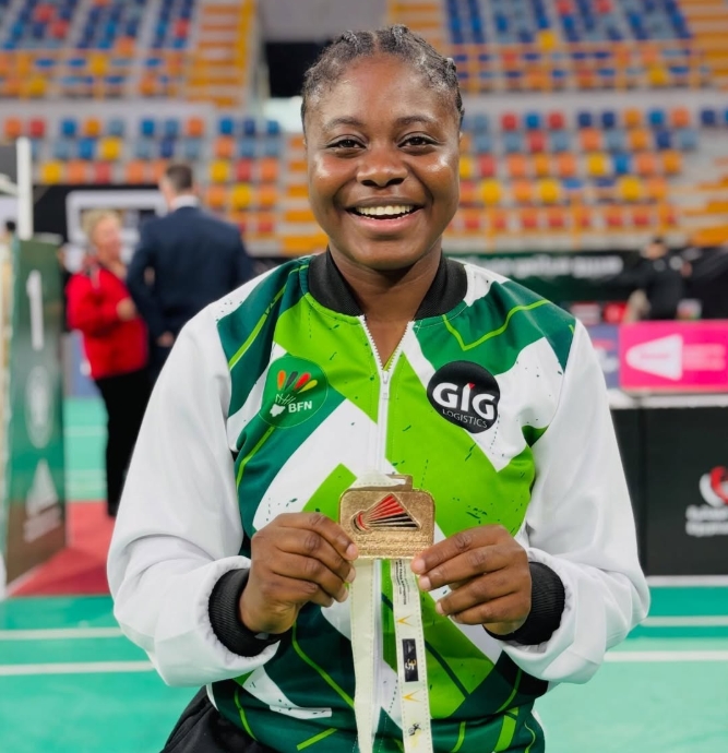 Nigeria Para badminton LA28 qualification story graphic for CranseSports