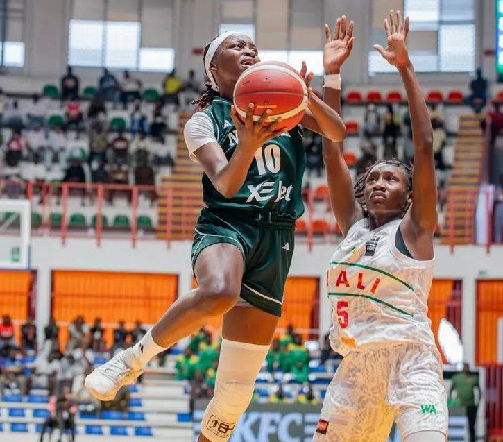 Nigeria’s Junior D’Tigress celebrate qualification for the 2027 FIBA U19 Women’s Basketball World Cup.