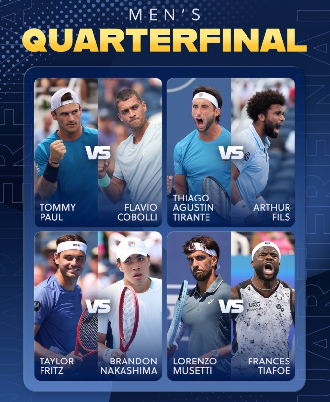 CranseSports graphic marking the Cincinnati Open exits of Aryna Sabalenka and Alexander Zverev.