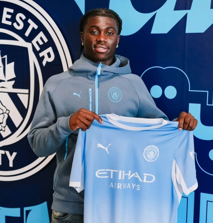 Jeremy Monga joins Manchester City from Leicester City on five-year deal