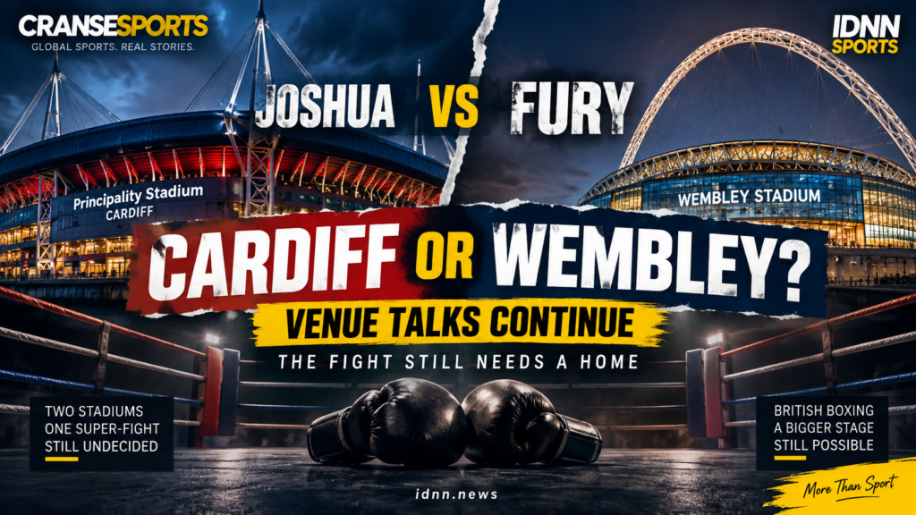 Anthony Joshua vs Tyson Fury venue race between Cardiff and Wembley